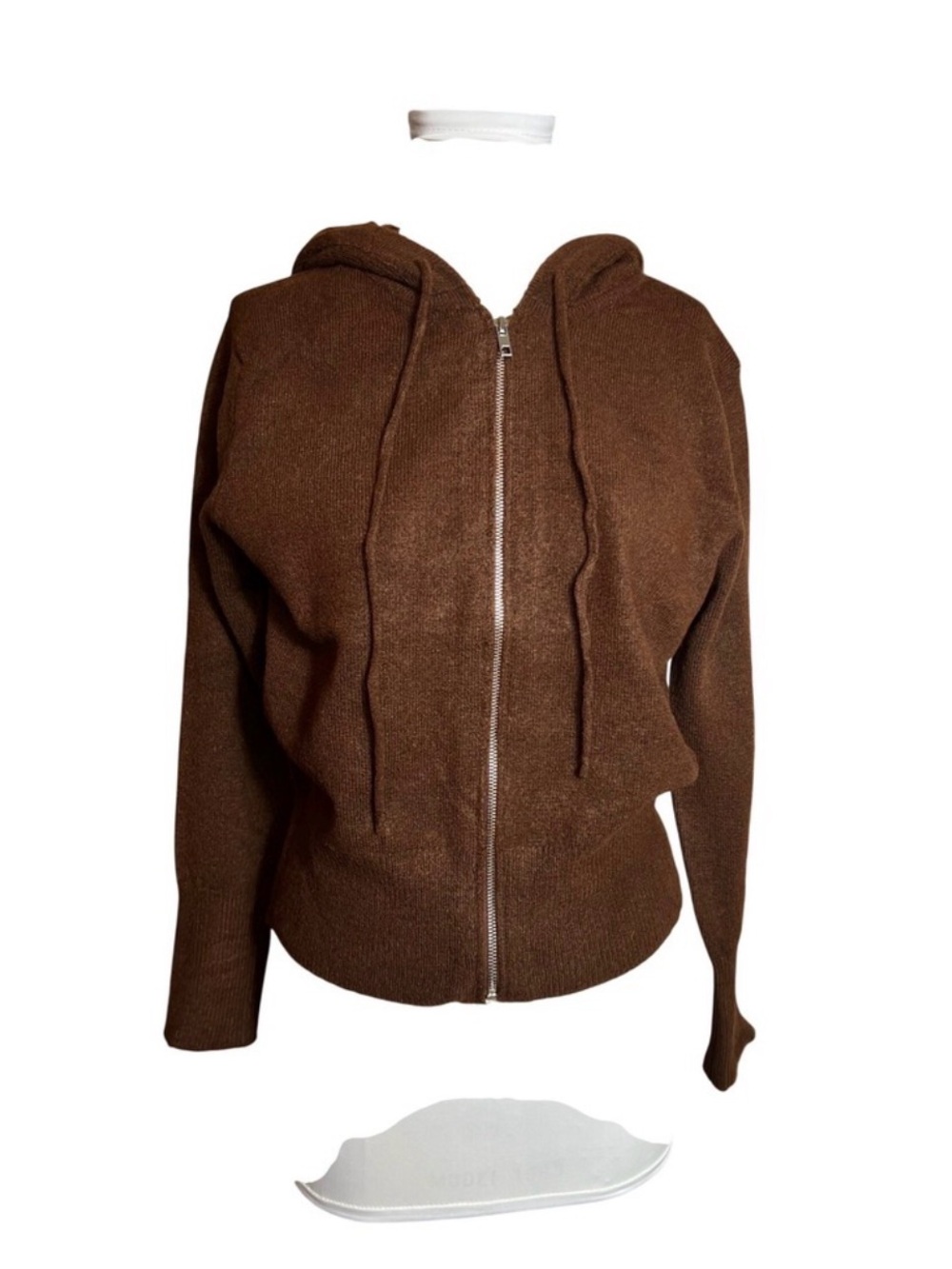 NWT Zenana Outfitters Brown Full-Zip Hoodie Sweater Multiple Sizes